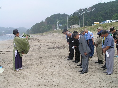 長須賀海水浴場海開き