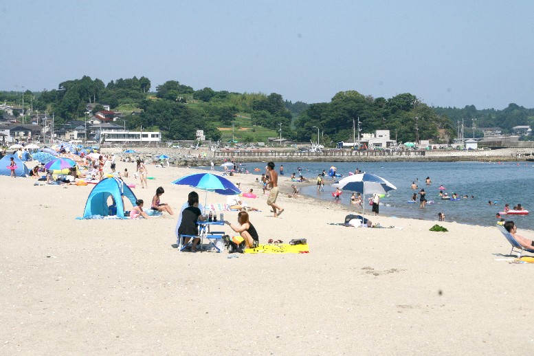 海水浴場の様子