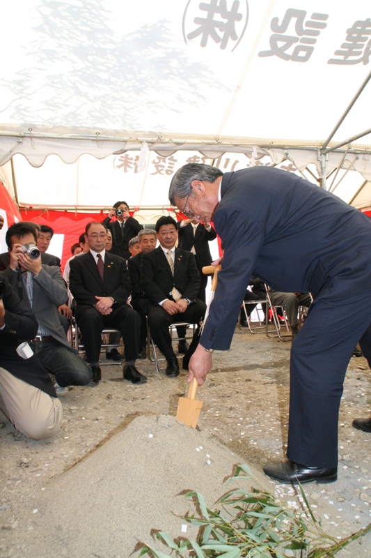 戸倉小学校体育館起工式
